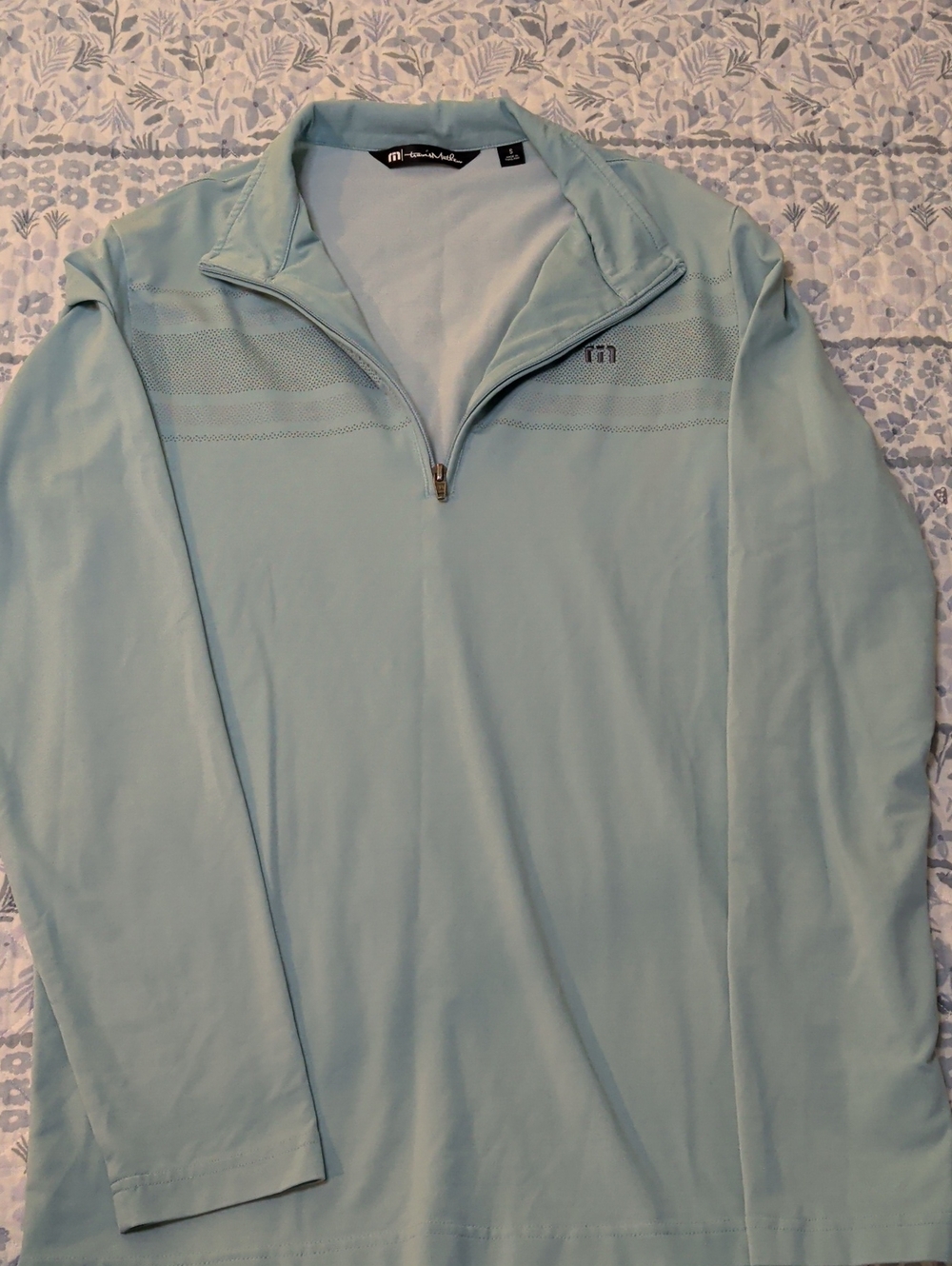 Travis Mathew Light Blue Pullover Top